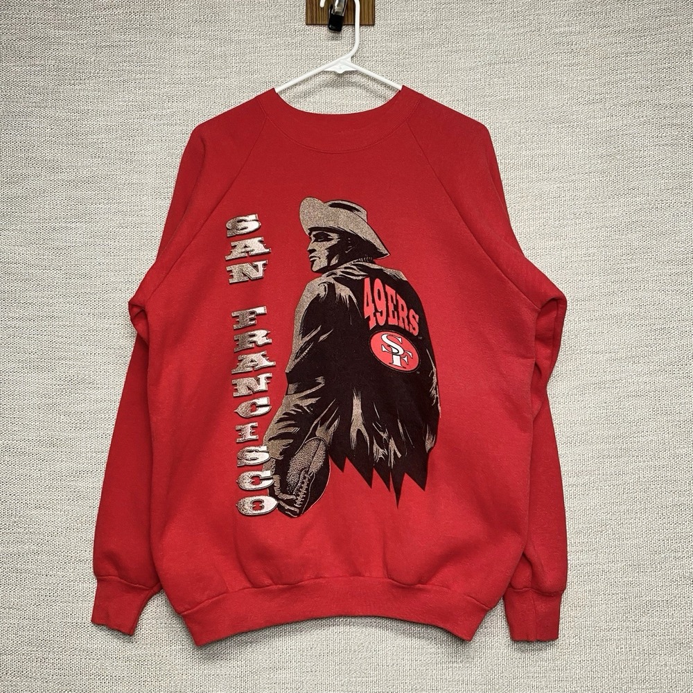 80s 90s San Francisco 49ers Pullover Sweater XL NFL Fruit of Loom USA